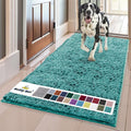 Muddy Mat® Shown on TV – Super Absorbent Door Mat Indoor, Microfiber Quick Dry Chenille Entryway Rug, Non-Slip Front Door Mat, Indoor Mats for Entryway, Machine Washable Pet Rug, Teal 36"x60"