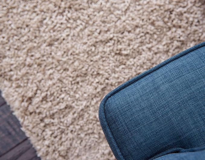 Unique Loom Solid Shag Collection Area Rug (9' x 12' Rectangle, Taupe)