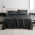 100% Viscose from Bamboo Sheets Set,Viscose from Bamboo Cooling Bed Sheet King Size 4 Pieces Deep Pocket Sheet,Silky Soft,Breathable(Shadow Grey,King)