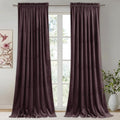 StangH Purple Curtains 96 Inches for Living Room - Thermal Insulated Luxury Drapes for Sunlight Blocking with Rod Pocket, Privacy Elegant Velvet Window Treatments, W52 x L96, 2 Panels