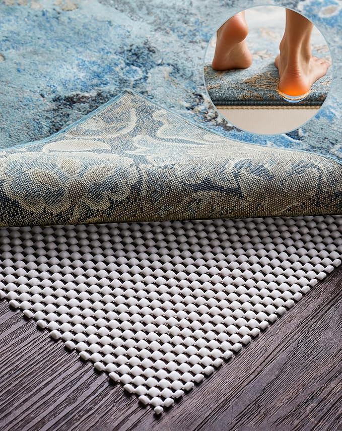 Veken Runner Rug Pad Gripper for Hardwood Floors, Non Slip 2.5x4 Ft Rug Pads for Area Rugs, Thick Rug Grippers for Tile Floors, Under Carpet Anti Skid Mat, Keep Your Rugs Safe and in Place