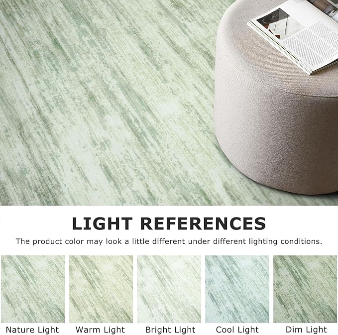 2x3 Modern Abstract Rug for Entryway, Lime Green Super Soft Small Area Rug, Washable Non-Slip Kitchen Rugs, Low-Pile Mat for Bedside, Indoor Door Mat