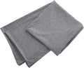 Oubonun 100% Jersey Cotton Body Pillow Cover with Zipper - Luxury Soft Removable Pillow Case - Long Fuzzy - Knitted (Grey, 21"X54")