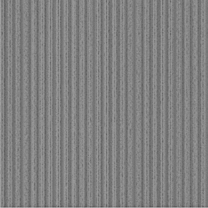 Ottomanson 2' x 40' Hallway Runner with Scraper Pile Extra Durable Non-Slip Rug Mat for Indoor & Outdoor Use - Ideal for Kitchen, Entryway, Patio & Garage - High-Traffic Carpet, Gray