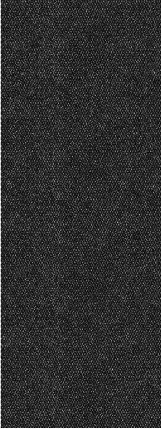 Ottomanson Commercial Scrape Rib Entry Mat – Heavy Duty Ribbed Floor Mat for High Traffic – Non Slip Rubber Back, Waterproof – Indoor Outdoor Use for Offices, Schools, Lobbies, 2' x 2', Black