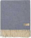 | Wool Blanket/Throw | 100% New Zealand Wool | Perfect for Home and Outdoors | Virgin Wool Throw with Fringes 67"x79" (170 x 200 cm)