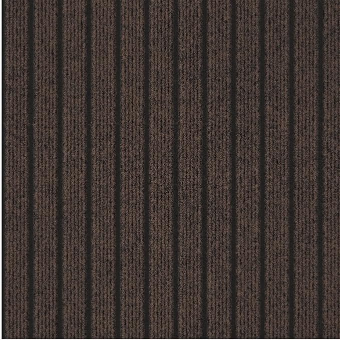 Ottomanson 2'7" x 8' Hallway Runner with Scraper Pile - Extra Durable Non-Slip Rug Mat for Indoor & Outdoor Use - Ideal for Kitchen, Entryway & Garage - High-Traffic Carpet, Brown