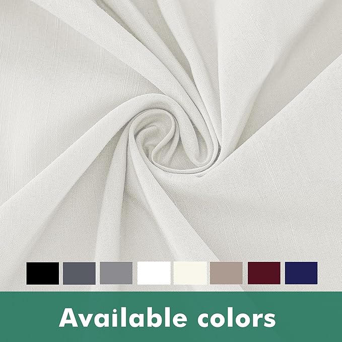 Biscaynebay Wrap Around Bed Skirts with Split Corners for Queen Beds 16" Drop, Ivory Elastic Dust Ruffles Adjustable Easy Fit Wrinkle & Fade Resistant Silky Luxurious Fabric Machine Washable