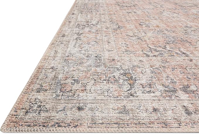Loloi Skye Collection SKY-01 Blush/Grey 6'-0" x 9'-0" Area Rug