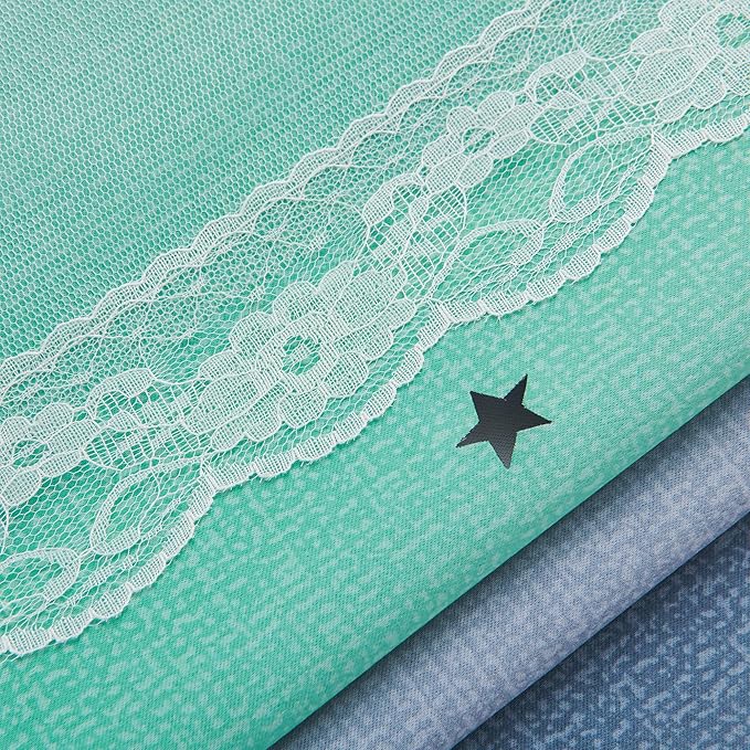 XiDi Curtains for Bedroom Decor, Rainbow Purplgreen grey34/90