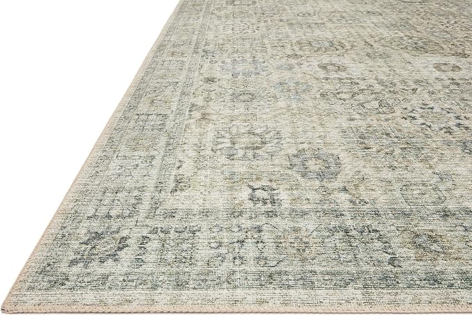 Loloi II Skye Collection SKY-14 Natural/Sage 5'-0" x 7'-6" Area Rug