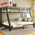 SIGONE Stronger & Safer Heavy Duty Twin XL Over Queen Size Bunk Bed for Adults Teens, Thickened More Stable Metal Bunkbed Frame (Greater Weight Capacity) (Twin XL Over Queen)