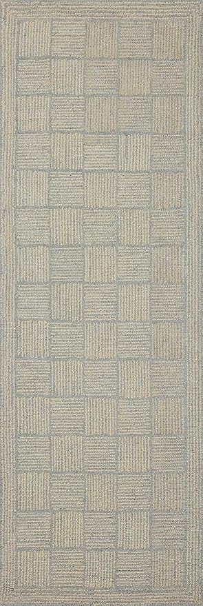 Loloi Chris Loves Julia Francis Collection FRA-03 Silver/Sky 7'-9" x 9'-9" Area Rug