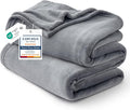 Bedsure GentleSoft Fleece King Size Blankets for Bed Grey - Soft Lightweight Plush Cozy Fuzzy Luxury Warm Winter Blanket Microfiber, Room Home Decor Gifts for Women and Men, 108x90 inches
