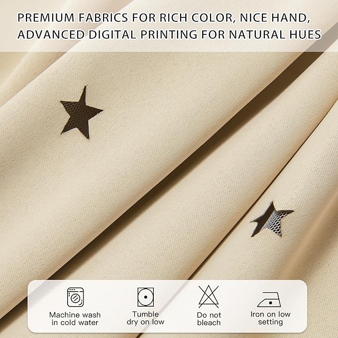 XiDi Curtains for Bedroom Decor Beige34/84/1