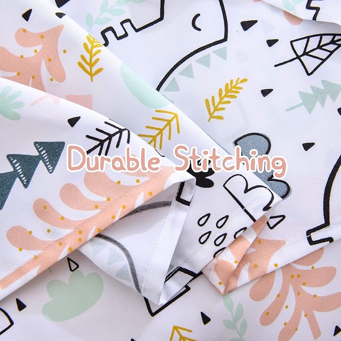 JSD Unicorn Tree Kids Sheet Set Twin Size, 3 Piece Printed Microfiber Bed Sheets Deep Pocket