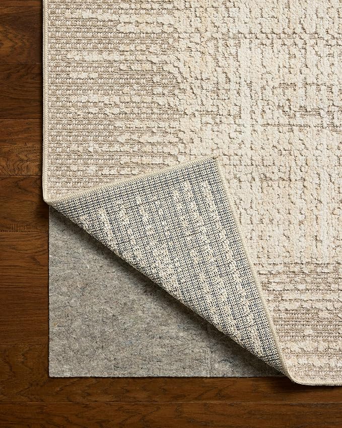 Loloi Amber Lewis Bexley Collection BEX-06 Natural/Taupe 2'-7" x 4' Accent Rug Neutral, Textured, Living, Bedroom, Dining, Carpet