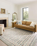 Loloi Rifle Paper Co. Eden Collection EDE-03 Lattice Ivory 5'-0" x 7'-6" Area Rug feat. CloudPile™