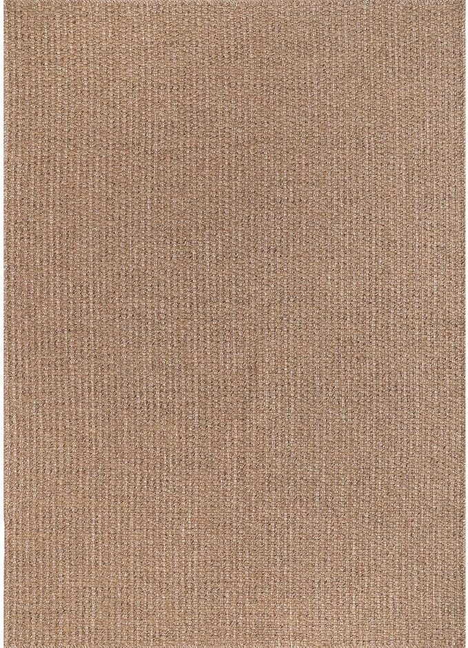 Easy Jute Rug 8x10 Indoor Outdoor Natural Rugs Solid Fiber Rug Woven Area Rug Boho Easy Clean Inside Carpet for Living Room Bedroom Dining Room Hallway or Outdoor Patio Porch (8 X 10 Natural)