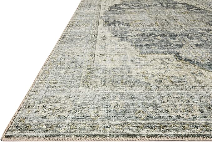 Loloi Skye Collection SKY-12 Charcoal/Dove 7' x 9' Oval Area Rug