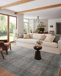 Loloi Angela Rose Ember Collection EMB-09 Denim/Charcoal 3'-6" x 5'-6" Accent Rug