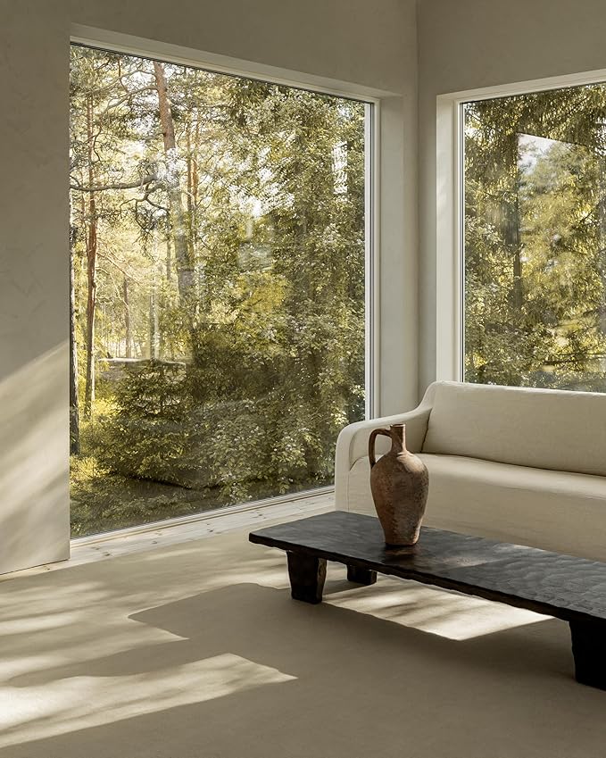 Hand-Tufted Wool Square Area Rug – Soft Premium Wool Carpet for Living Room, Bedroom & Home Décor – 12X12 ft| Dusty White – Durable, Non-Slip Backing, Handcrafted Rug