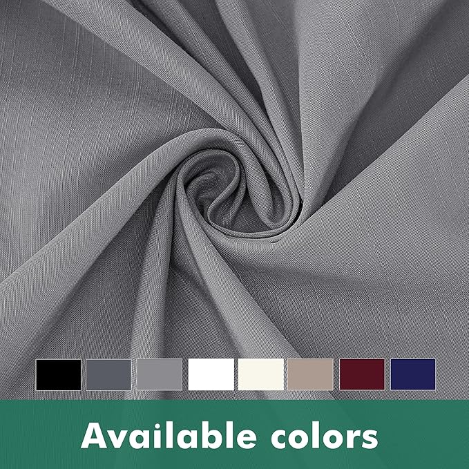 Biscaynebay Wrap Around Bed Skirts with Split Corners for Queen Beds 18" Drop, Silver Grey Adjustable Elastic Dust Ruffles Easy Fit Wrinkle Resistant Silky Luxurious Fabric Machine Washable