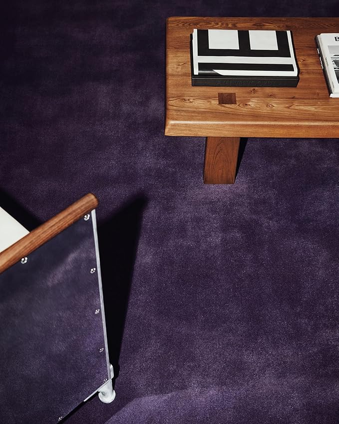 Hand-Tufted Wool Round Area Rug – Soft Premium Wool Carpet for Living Room, Bedroom & Home Décor – 13X13 ft| Lilac – Durable, Non-Slip Backing, Handcrafted Rug
