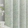 Beauoop Green Floral Jacquard Blackout Curtains 108 Inches Long 2 Panels for Bedroom Living Room Sage Flower Chenille Room Darkening Thermal Soundproof Grommet Window Treatments Drapes, 52x108