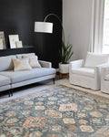 Loloi Skye Collection SKY-10 Sea/Rust 2'-6" x 10'-0" Runner Rug