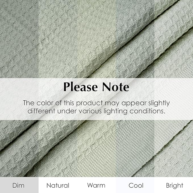 Salt Earth 100% Cotton Throw Blanket, Twin, 68"x92" Waffle Throws for Home, Bedrooms, Outdoor & Cozy Couch, Modern & Cozy Bed Room Decor Blankets,Lightweight All Season Western Blanket(Sea Foam)