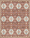 Gertmenian Indoor Bohemian Area Rug - 8x10 Large, Non-Shedding, Ideal for High Traffic in Living Room, Bedroom, Entryway - Moroccan, Red, 26847