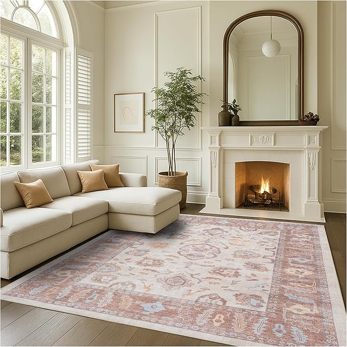 Fame Rugs Brown Modern Oushak Rug 2'6"x13, Vintage Turkish Colorful Oriental Antique Inspired Long Runner Rugs, Luxury Living Room Bedroom (383BB, 2'6" x 13')