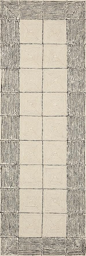Loloi Chris Loves Julia Francis Collection FRA-02 Cream/Black 7'-9" x 9'-9" Area Rug