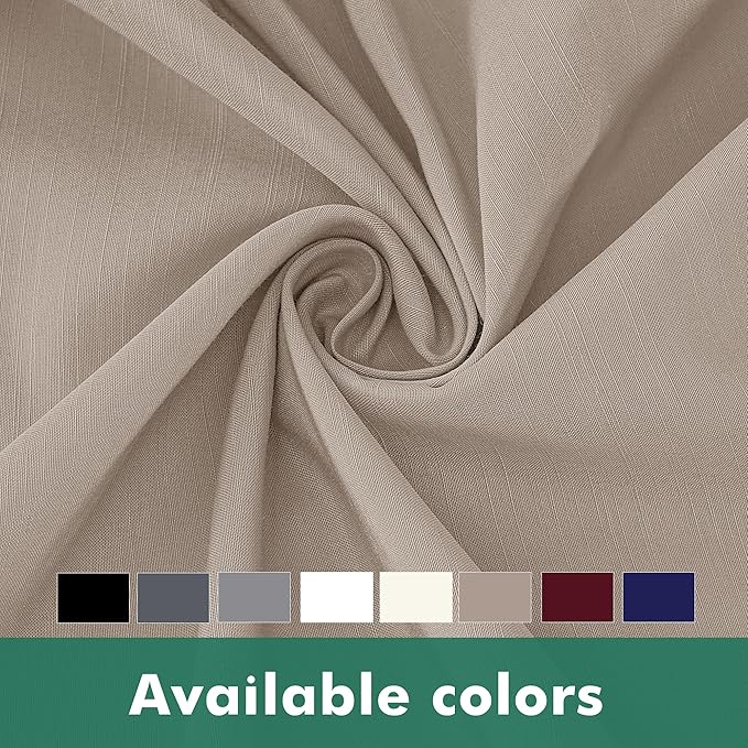 Biscaynebay Wrap Around Bed Skirts with Split Corners for Full Beds 14" Drop, Light Camel Elastic Dust Ruffles Adjustable Easy Fit Wrinkle & Fade Resistant Silky Luxurious Fabric Machine Washable