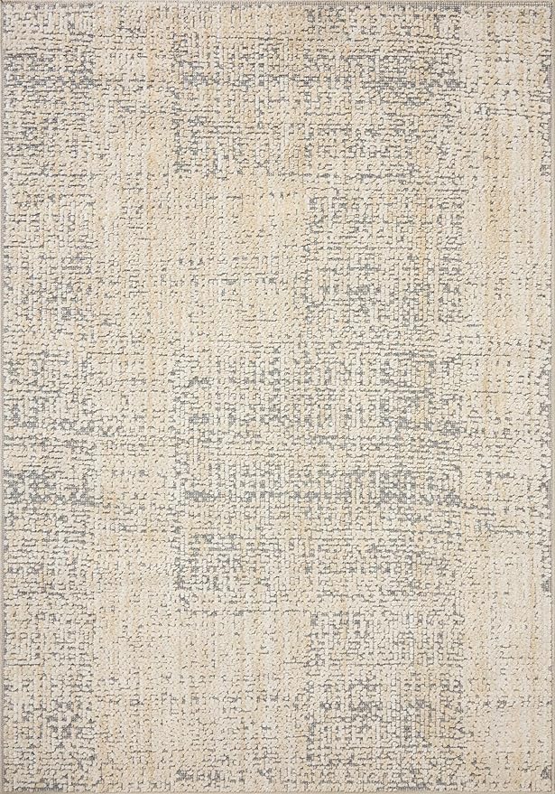 Loloi Amber Lewis Bexley Collection BEX-03 Natural/Slate 4'-0" x 6'-0" Accent Rug Neutral, Textured, Living, Bedroom, Dining, Carpet