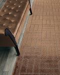 Custom Length Hallway Runner Rug,Slip Resistant,Bricks Brown, 26 Inch X 24 feet, Sold and Priced Per Foot