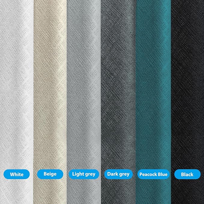 Room Divider Curtains Total Blackout Privacy Curtain Panel Room Thermal Insulated Noise Reduction Curtains for Bedroom Window Living Room Ceiling Track Curtain W 8.3 ft × H 8 ft Grey