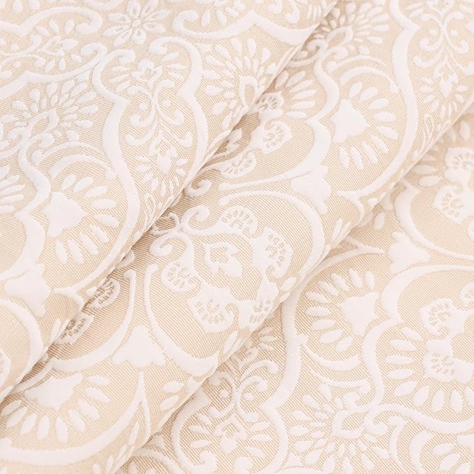 Superior 3 Piece Bedspread Set, Home Bed Decor, Decorative Bed Spread, 2 Pillow Shams, Medium Weight Blanket, Floral Matelasse Coverlet, Bedding Essentials, Enzy Collection, Full, Ivory