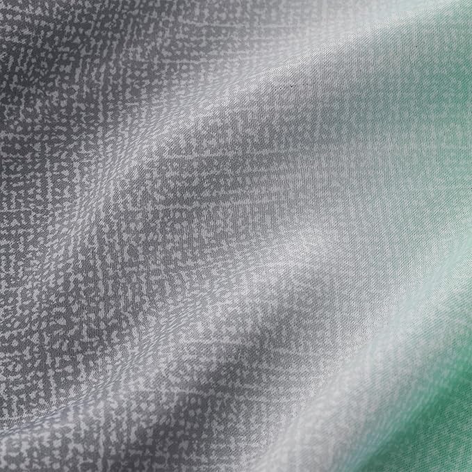 XiDi Curtains for Bedroom Decor, Rainbow Green LightgreyGrey52/45/1