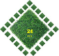 Ogrmar 24 PCS 20"x20" Artificial Boxwood Panels Topiary Hedge Plant, Privacy Hedge Screen UV Protected Suitable for Outdoor, Indoor, Garden, Fence, Backyard and Décor (24, 20"x 20")