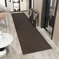 Ottomanson 2'7" x 15' Hallway Runner with Scraper Pile - Extra Durable Non-Slip Rug Mat for Indoor & Outdoor Use - Ideal for Kitchen, Entryway & Garage - High-Traffic Carpet, Brown