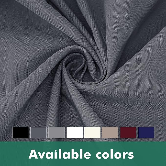 Biscaynebay Wrap Around Bed Skirts with Split Corners for King Beds 18" Drop, Dark Grey Adjustable Elastic Dust Ruffles Easy Fit Wrinkle Resistant Silky Luxurious Fabric Machine Washable