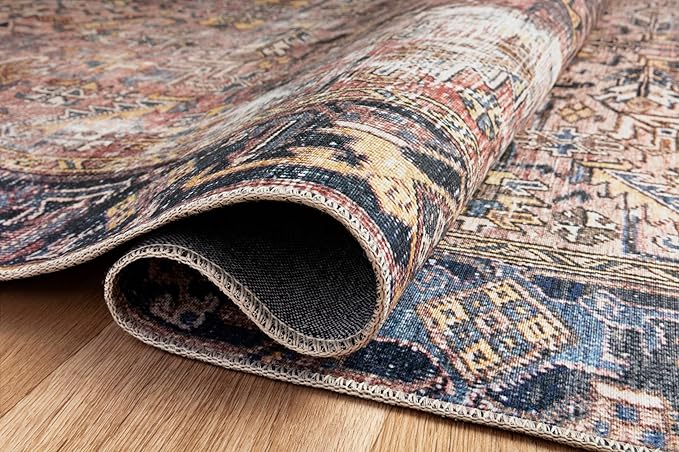 Loloi Chris Loves Julia Jules Collection JUL-02 Terracotta/Multi 2'-6'' x 12'-0'', .13" Pile Height, Runner Rug