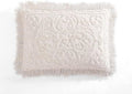Beatrice Home Fashions Medallion Chenille Bedspread, Standard Sham, Blush
