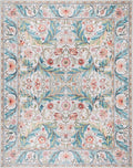 Gertmenian Indoor Boho Area Rug | Home Decor for Entryway, Bedroom, Living Room, Office, Kitchen | Non Slip, Soft, Printed Accent Rugs | Altair, Ivory, 5x7 Standard, 24504