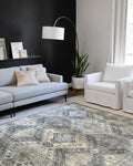 Loloi Skye Collection SKY-09 Graphite/Silver 2'-0" x 5'-0" Accent Rug