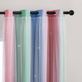 XiDi Curtains for Bedroom Decor, Rainbow Pink GreenBlue34/96/1