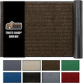 GORILLA GRIP Waterproof Traffic Guard Door Mat, 47x35, Heavy Duty Entryway Mats, Strong Rubber Back Commercial Utility Rugs for Office Hallway, Garage Floor and Home, Low Profile Carpet Runner, Brown