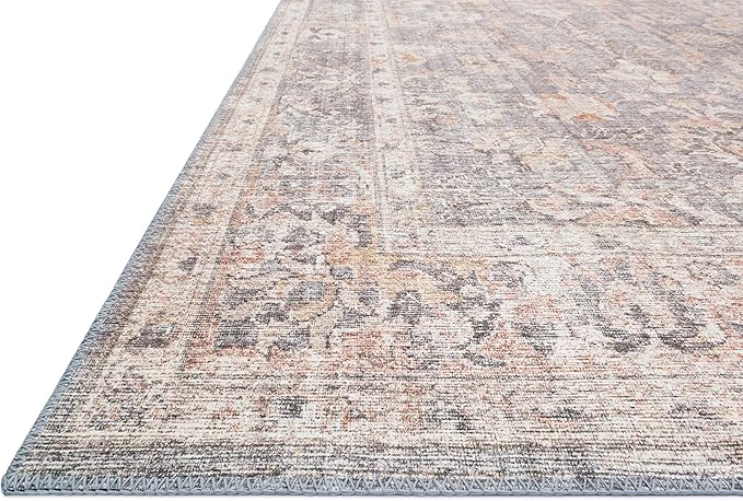 Loloi II Skye Collection SKY-01 Grey/Apricot 5'-0" x 7'-6" Area Rug